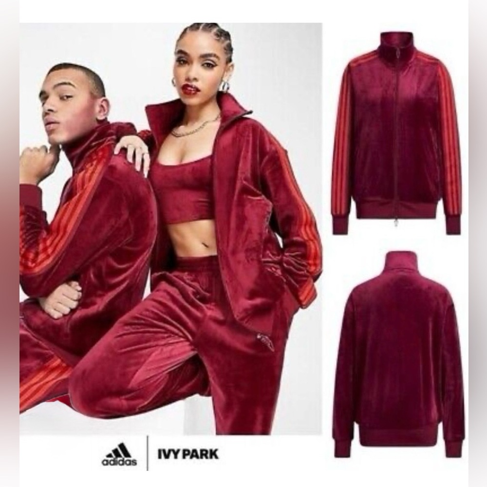 Ivy Park X Adidas Velour Jacket. Excellent condition.